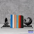 thumbnail image 4 of Handmadetneonsign Surf Board Metal Bookends, Surfer Name Bookend, Surfing Sport Table Sign, Bookshelf Home Decor 75957, 4 of 4