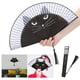 thumbnail image 1 of Abanico de mano ventilador de mano de inyección de tinta pintado dibujos animados prácticos de estilo japonés para decorar bodas fiestas actuaciones ANGGREK Otros, 1 of 8