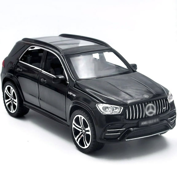 1:32 scale is suitable for Mercedes-Benz GLE63S alloy die-cast car models, equipped with openable doors, lights, sounds and a spring-back function. Boys' toy cars, children's birthday gift toy car