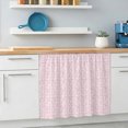 thumbnail image 5 of Farmhouse Small Sink Skirt, Bathroom Vanity Cabinet Adhesive Curtain, Rustic Minimalist Floral Pattern Pink Utility Under Sink Cover Decorative Kitchen Cabinet Curtains 10"x11", 5 of 8