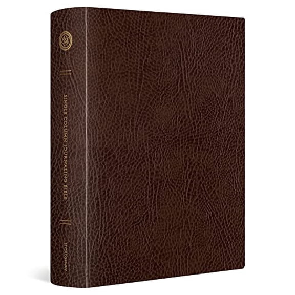 Pre-Owned ESV Single Column Journaling Bible, Large Print (Mocha) (Bonded Leather) 1433555387 9781433555381