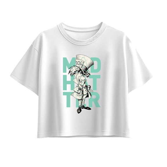 Alice in Wonderland - Mad Hatter - Youth Girls Boxy T-Shirt