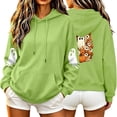 thumbnail image 2 of Halloween Ghost Hoodies Women Spooky Season Sweater Cute Shirt Fall Pullover Tops, 2 of 7