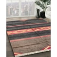 thumbnail image 2 of Ahgly Company Indoor Square Abstract Dark Almond Brown Abstract Area Rugs, 5' Square, 2 of 6