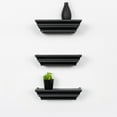thumbnail image 2 of Kiera Grace Madison Contoured Wall Ledge &amp; Shelf - Black - Set of 3, 2 of 11
