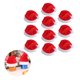 thumbnail image 5 of Toystoory 10 unids Mini Sombrero de Santa para Copas de Champán Altavoz Bluetooth Decoración Tela de Terciopelo Encantador Mini Sombreros de Navidad Kits de decoración para fiestas Toystoory HA017504-00, 5 of 6