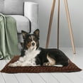 thumbnail image 3 of Petmaker Large Dog Crate Pad Faux Fur Pet Bed with Non-Slip Bottom for Crates and Kennels - Brown, 3 of 6