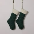 thumbnail image 2 of Christmas Stockings, 2 Pack 18 Inches Cable Knitted Large Size Stocking Gifts & Decorations for Family Holiday Xmas Party, 2 of 6