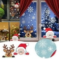 thumbnail image 2 of Adornos Navideños Para Ventanas: Copos De Nieve Estáticos, Papá Noel Y Renos. Diseño Festivo Doble Y Colorido. Adornos Navideños Fáciles De Colocar Para El Hogar., 2 of 7