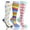 white-3XL, variant on 3 PCS Plus Size Compression Socks Knee Height Width Calf 20-30 Mm Hg 2xl 3xl 4xl 5xl Circulation Breathable