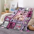 thumbnail image 2 of Funny Cat Throw Blanket Cat Lover Gifts for Women Girls Throw Blanket Flannel Fleece Throw Blanket Cozy Fuzzy Plush Throw Blanket Cat Theme Throw Blanket for Bed Chair Couch 50" X 60", 2 of 6