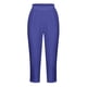 thumbnail image 5 of Pantalones Umfun para mujer, informales, con cintura elástica, para playa, suaves, deportivos, con control de abdomen, para correr, ciclismo, yoga, entrenamiento, azul oscuro, 3XL, 5 of 5