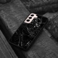 thumbnail image 4 of WIRESTER Shockproof Soft Rubber Cover Case for Samsung Galaxy S22+ / S22 Plus 6.5" 2022, Cloudy Black Marble, 4 of 5