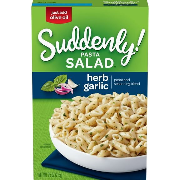 Suddenly Pasta Salad Herb Garlic with Seasoning Blend, 7.5 Oz Box