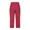 thumbnail image 4 of LEBONYARD Stretch Skinny Jeans Women Comfort Denim,Women Oversized Drying Tight Elastic Comfortable Fitness Pants Yoga Pants Red L, 4 of 5