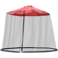 thumbnail image 1 of Exnemel Parasols Net, Umbrella Net Cover Screen, Outdoor Garden Parasol Table Screen Parasol Mosquito Net Cover, 300x230cm (Black), 1 of 5