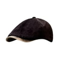 thumbnail image 4 of Mens Corduroy Newsboy Cap Adjustable Flat Ivy Gatsby Cabbie Driving Hat Breathable Cotton Denim Golf Cap Vintage Retro Casual Outdoor Fashion Hat 2026 Summer Beach Sun Hats, Beige, 4 of 6