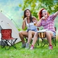 thumbnail image 6 of 600D Oxford Camping Chair Portable Foldable Chair Supports 220 lbs for Picnic, Fishing, Backpacking Red Christmas Tree and Lights, 6 of 8