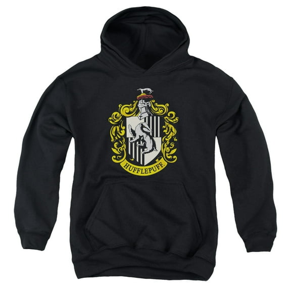 Harry Potter - Hufflepuff Crest - Youth Hooded Sweatshirt - X-Large