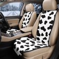thumbnail image 2 of Eheartsgir Cow Print Car Front Seat Covers, Breathable Polyester Seat Protector for Universal Vehicle and Pet Travel, 2 of 7
