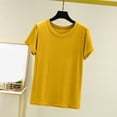 thumbnail image 2 of Womens Summer Tops Short Sleeve Shirts Casual V Neck T Shirt Loose Fit Comfy, 2 of 8