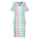 thumbnail image 4 of Vestido largo a cuadros de Pascua para mujer ropa de graduación bolsillo suelto Pastel primavera verano, 4 of 7