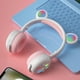 thumbnail image 4 of Auriculares inalámbricos RGB tres LED para Orejeras cómodas plegables con micrófono 15H Tiempo de para tableta TV Niñas Blanco rosa, 4 of 10