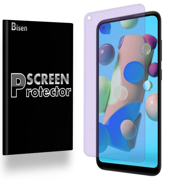 For Samsung Galaxy A11 [BISEN] Tempered Glass Anti Blue Light [Eye Protection] Screen Protector, Anti-Scratch, Anti-Shock, Shatterproof, Bubble Free