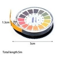 thumbnail image 2 of zhangqiuzhi 5m/roll PH Test Paper PH Level Test Strips PH Measure Paper for Water Saliva, 2 of 8