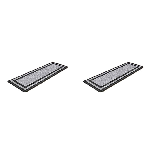 2X Alfombras Antifatiga y Antideslizantes para Cocinas, A Prueba de Aceite y Sin Piso