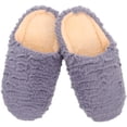 thumbnail image 1 of 1 par de pantuflas de interior silenciosas para mujer y hombre, con suela suave y forro cálido, antideslizantes, color gris, talla 40/41, 1 of 5