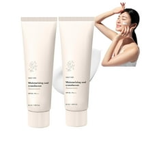 Korean Rice Sun Organic Cream, Organic Korean Probiotic Skincare, Lightweight Daily Face Moisturizer with UV Defense for All Skin Types, No White Cast & Reef Safe