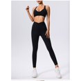 thumbnail image 4 of Conjunto de yoga ajustado de secado rápido for mujer, traje deportivo for correr con bolsillo, transpirable, de dos piezas, estilo nude, 4 of 6