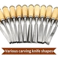 thumbnail image 2 of PENGXIANG 12 Piece Wood Carving Tool Kit Steel Detail Processing Knife Set For Wax Carving Sculptor Hand Chisel For Clay Sculpture, 2 of 7