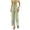 Green, variant on Admvng Pants for Women Floral Embroidered Drawstring Casual Trousers with Pockets