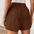 thumbnail image 4 of Ashirexll Women's Shorts, Summer Shorts for Women, Casual Vintage Pants Color Pocket Shorts, 4 of 7