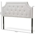 thumbnail image 3 of Baxton Studio Mars Modern and Contemporary Greyish Beige Fabric Full Size Headboard, 3 of 13