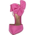 thumbnail image 2 of Sam Edelman Halie Bright Dahlia Pointed Toe Stiletto Heeled Bow Detailed Pumps (Bright Dahlia, 5), 2 of 6