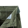 thumbnail image 4 of Hinvhai Plus Size Pants Clearance Men's Pocket Zipper Buttons Solid Leisure Time Tooling Short Pants Green 8(32), 4 of 4