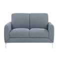 thumbnail image 5 of Lexicon Venture Textured Fabric 2-Piece Upholstered Sofa Set in Blue, 5 of 10