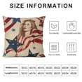 thumbnail image 5 of SHANXI America Flag Throw Pillow Cover, Decor Cushion Case for Sofa 24x24in, 5 of 5