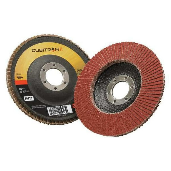 3m Cubitron Flap Disc, 4 1/2 in Dia, 7/8 in Arbor 7000148187