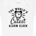 thumbnail image 4 of Inktastic The Worlds Cutest Alarm Clock Boys or Girls Baby Bodysuit, 4 of 5