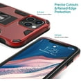 thumbnail image 6 of Xpression Case for Apple iPhone 13 Pro Max (6.7") with Built-in Slide Kickstand Shockproof Armor Heavy Duty Dual Layer [Military Grade] Rugged Phone Cover [Red], 6 of 9