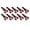 Dark Red, variant on Yajisi 10pcs Soft Fishing Lure Crawdad Bait PVC Shrimp Artificial Baits for Bass Luminous 5.12 inches / 13 cm