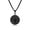 Black, variant on Stainless Steel Compass Silver Pendant Chain Necklace for Men Jewelry Gift