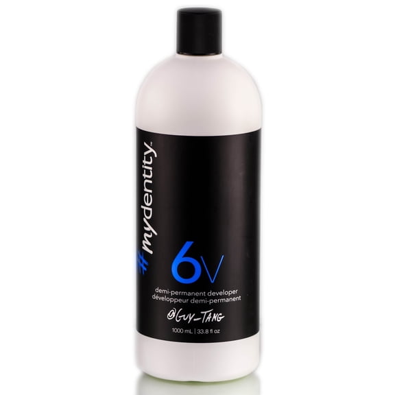 33.8 oz , Guy Tang #MyDentity 6 volume Demi-Permanent Developer, My Dentity Hair Scalp, Pack of 1 w/ SLEEK Teasing Comb