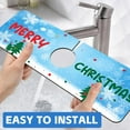 thumbnail image 6 of Christmas Tree Snowflakes Dish Drying Mat for Kitchen Sink Splash Guard Behind Faucet Sink Mat Absorbent Fast Drying Faucet Draining Mat for Bathroom Kitchen 5.5"×15", 6 of 6
