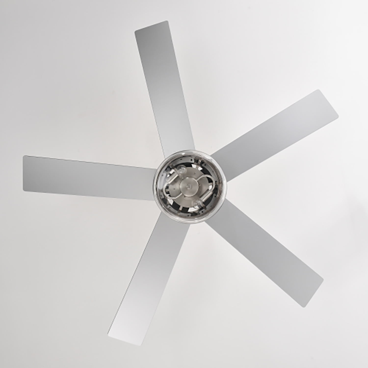 Spaco 52-inch 5-blade Lighted Ceiling Fan with Wood Nickel Spaco 52-inch 5-blade Lighted Ceiling Fan with Wood Nickel