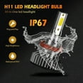 thumbnail image 6 of For Honda Civic 2016-2019 2020 H11/H8/H9 LED Headlight Bulbs H11 Low Beam White Kit 2x, 6 of 10